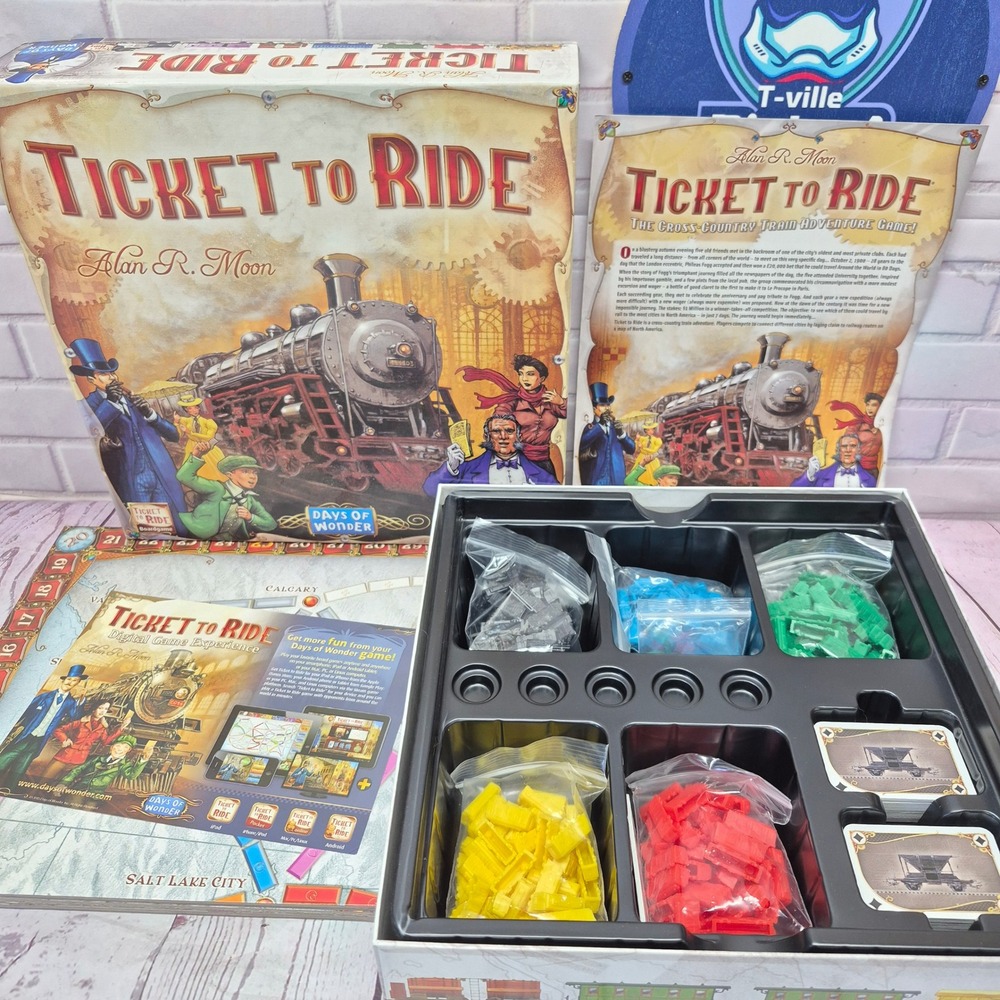 Ticket to Ride Board Game Days of Wonder Alan R Moon Train Adventure Strategy
